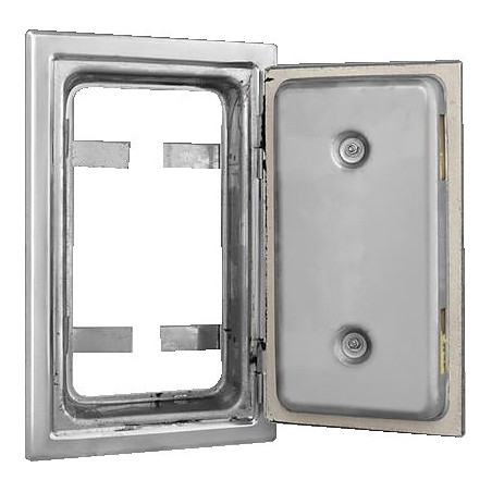 Komínové Plynotesné dvierka DKG 2 - Biele 140 x 270