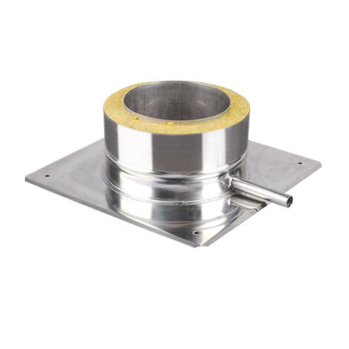 Komínová kotviaca doska s kondenzačnou nádobou ø130mm izolácia 50mm