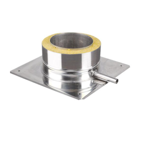 Komínová kotviaca doska s kondenzačnou nádobou Ø130mm izolácia 30mm