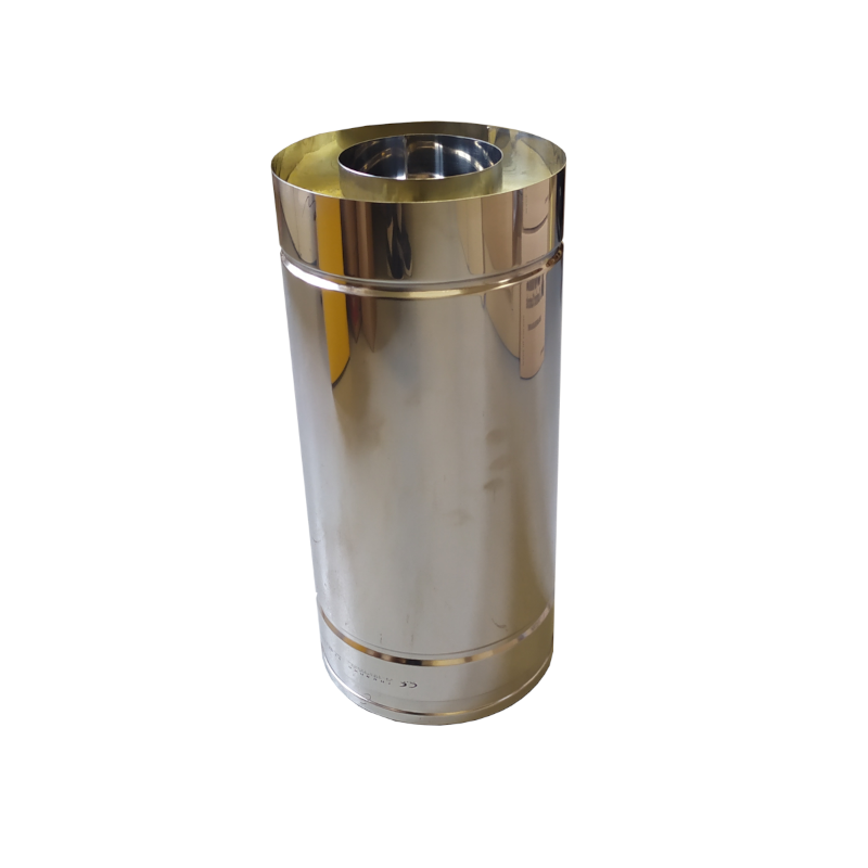 Trojvrstvová nerezová rúra Ø 160mm izolácia 30mm- 1m Trojvrstvová nerezová rúra Ø 160mm izolácia 30mm- 1m