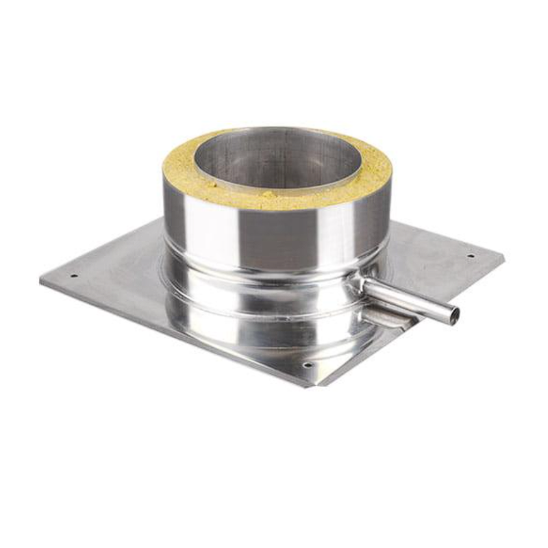 Komínová kotviaca doska s kondenzačnou nádobou ø180mm izolácia 30mm Komínová kotviaca doska s kondenzačnou nádobou ø180mm izolácia 30mm